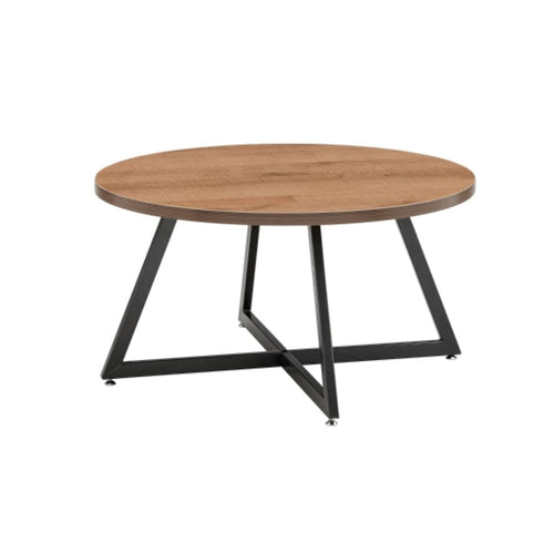 Courtdale Round Coffee Table – 31.5" Modern Wood Finish Living Room Center Table