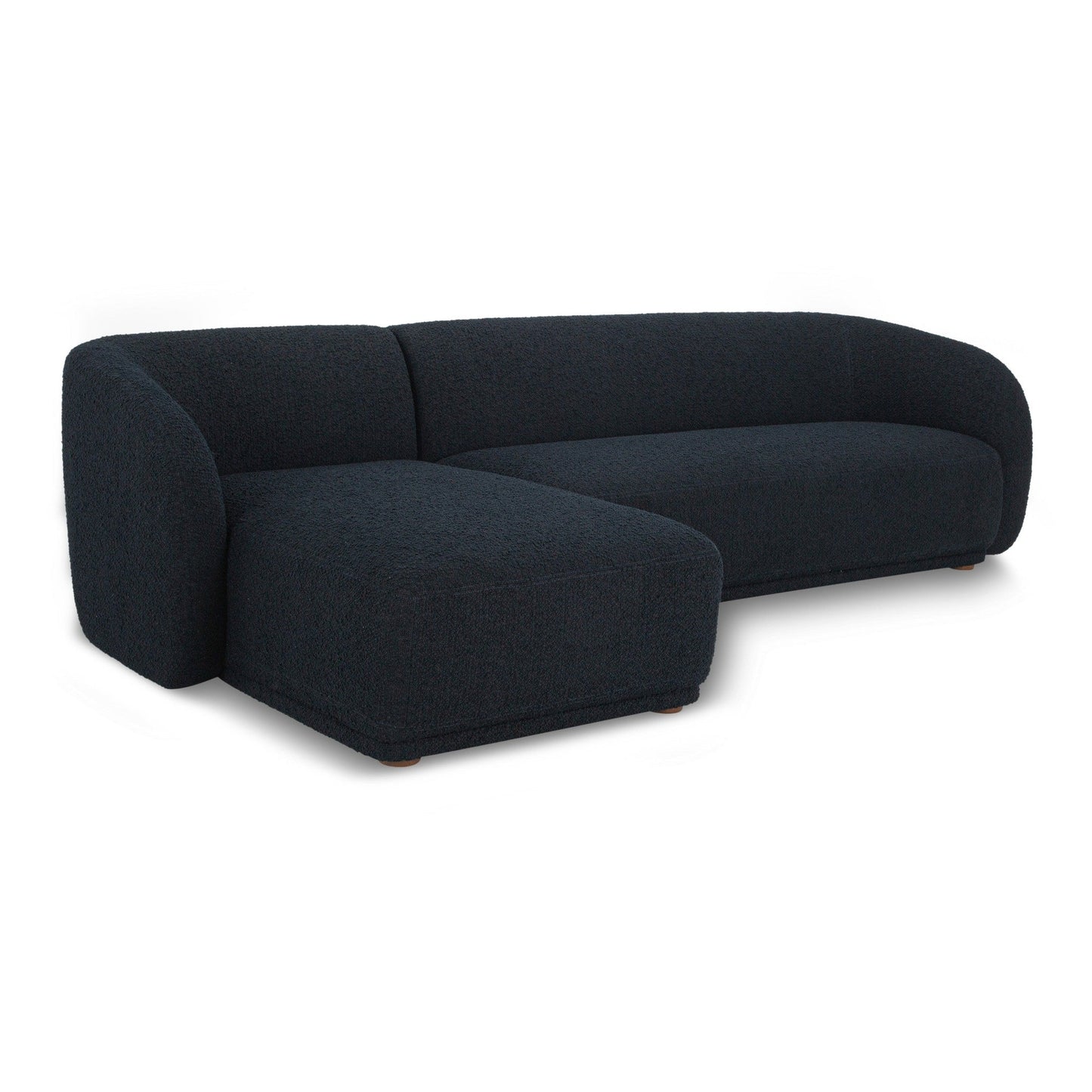 Finn LHF Chaise Sectional Sofa – Left-Facing Modern Bouclé Living Room Couch